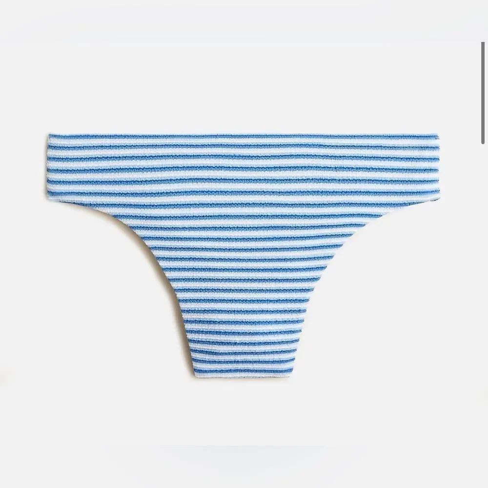 J.Crew Textured high-rise bikini bottom in stripe NWT Size 3X